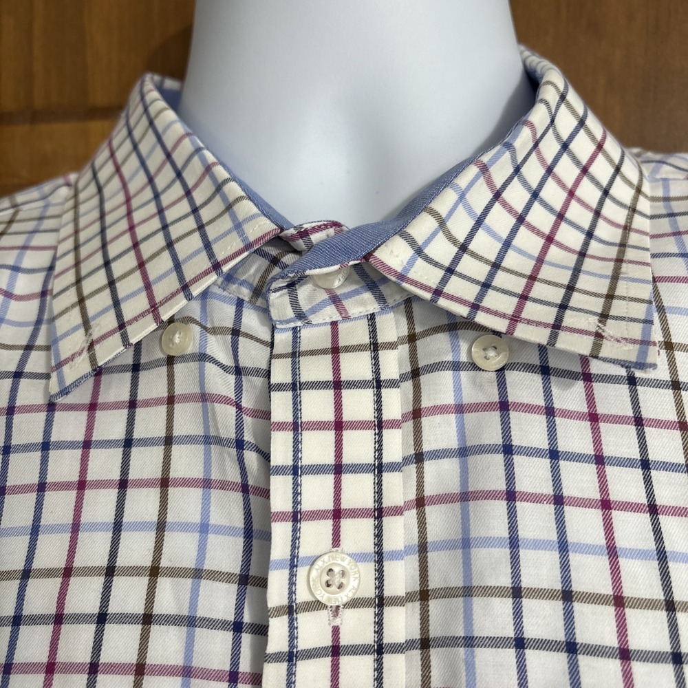 ALX New York Mens Long Sleeve Plaid Button Down Shirt Size‎ XL